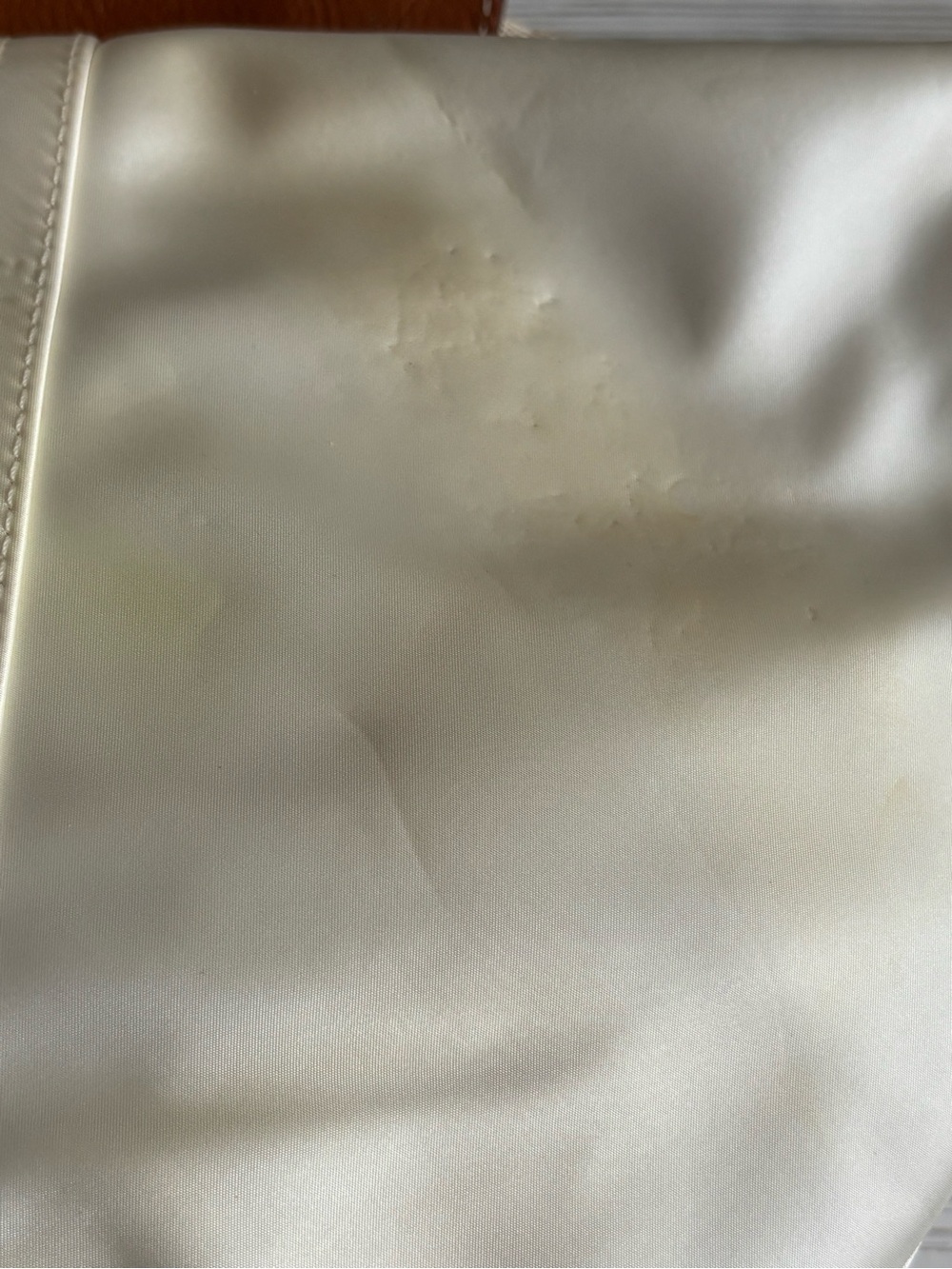 Vintage Y2K Coach Ivory Satin Hampton Shoulder Hobo Bag - Picture 5 of 15